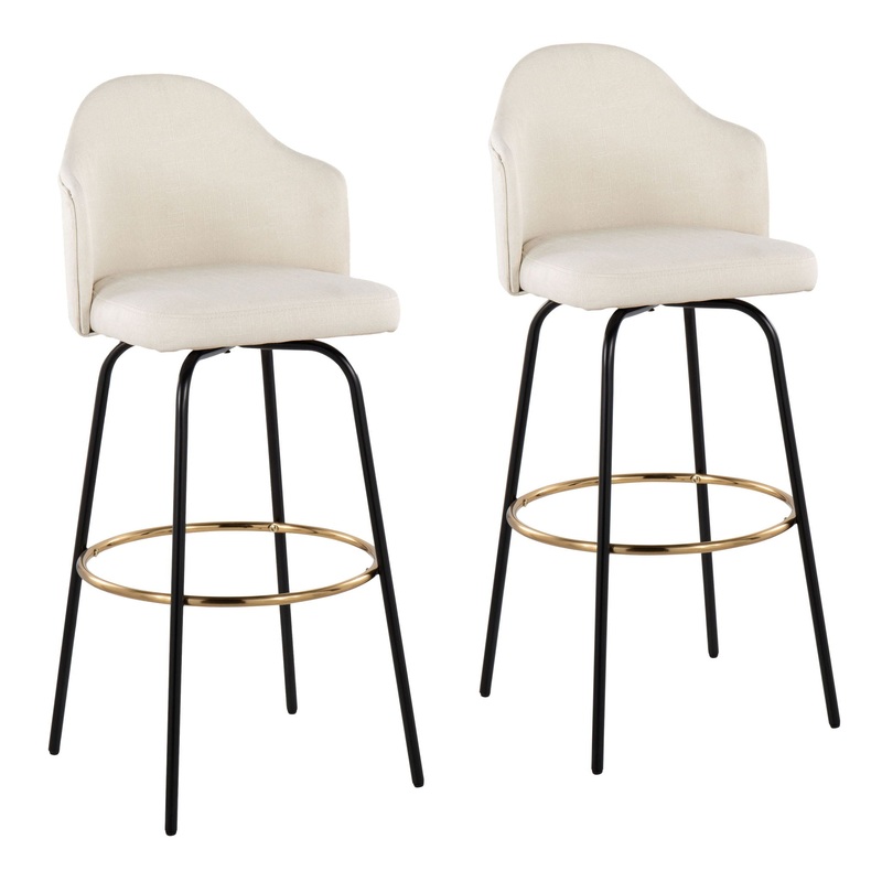 Ahoy – Bar Stool With Fabric Seat (Set of 2)