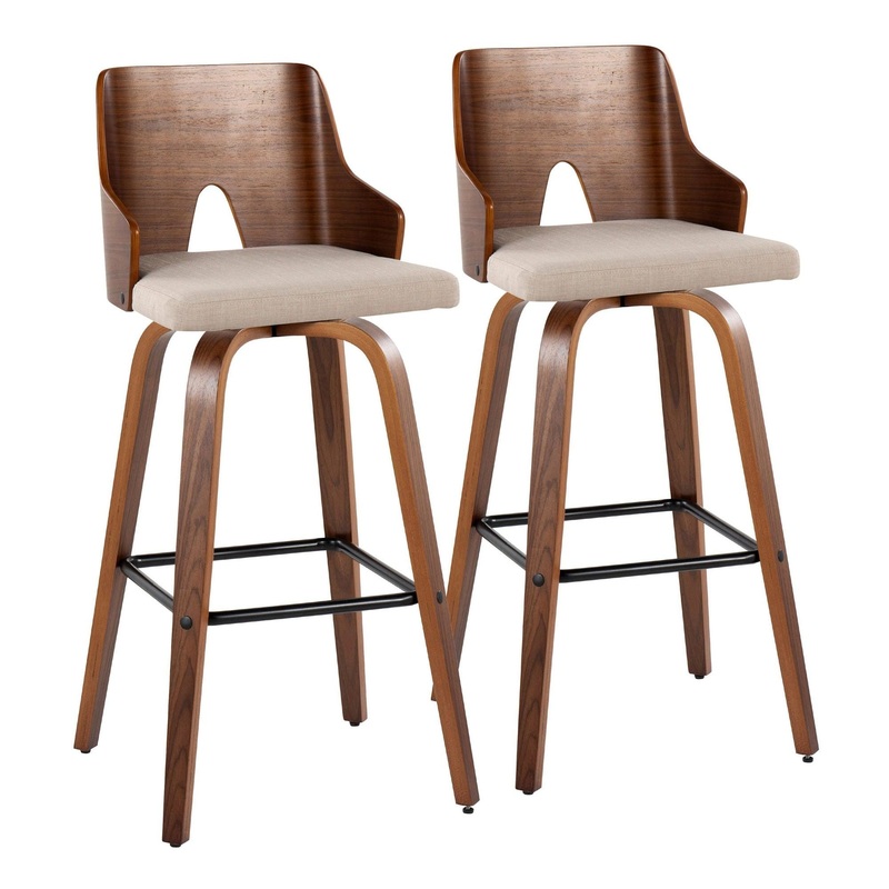 Ariana – 30″ Fixed-height Barstool (Set of 2) – Beige