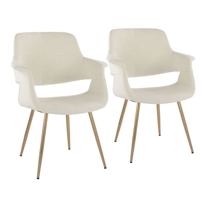Vintage Flair – Chair (Set of 2) – Gold Legs