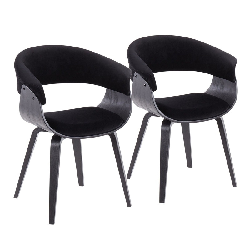 Vintage Mod – Chair (Set of 2) – Black