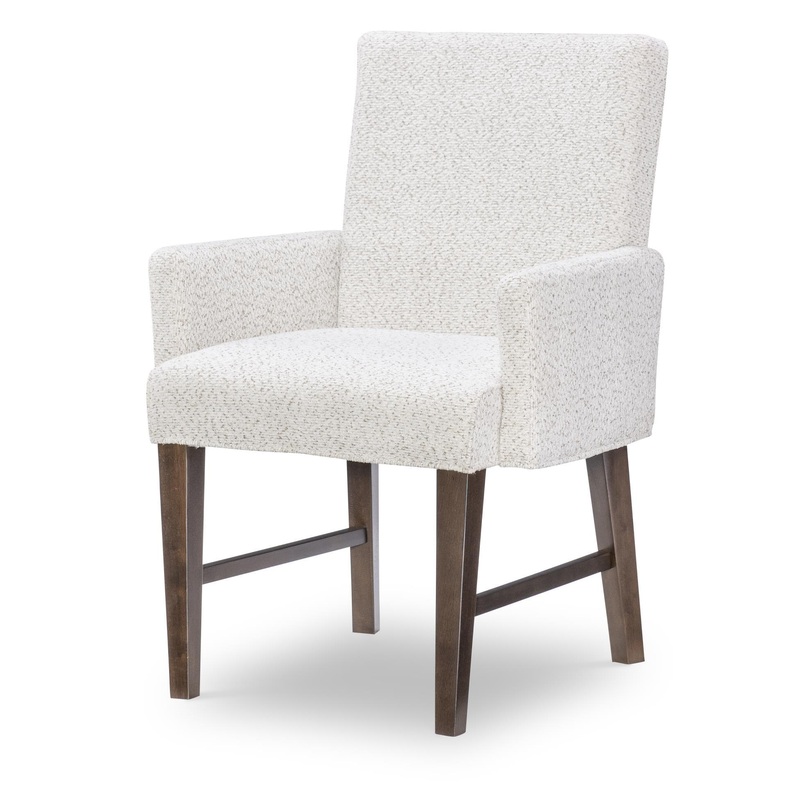 Architect – Upholstered Host Arm Chair (Set of 2) – Onyx