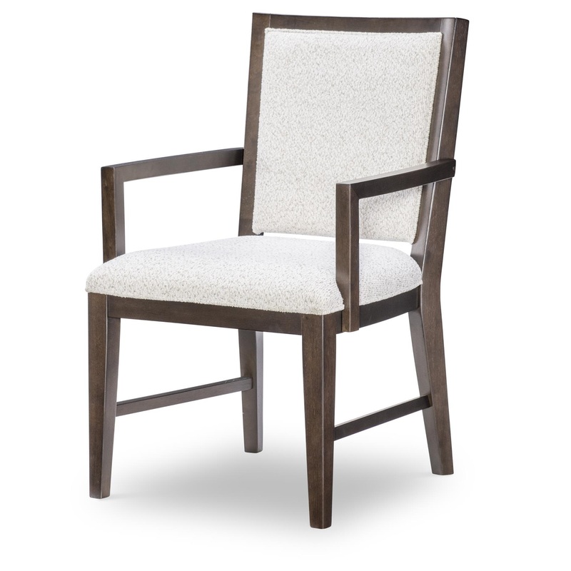 Architect – Upholstered Ladderback Arm Chair (Set of 2) – Onyx