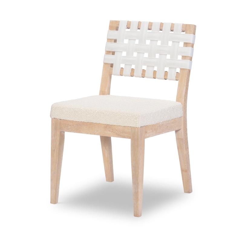 Biscayne – Woven Strap Back Side Chair (Set of 2) – Beige