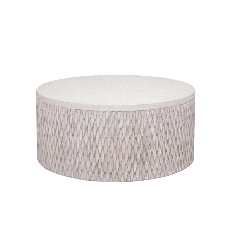 Brewer – Accent Cocktail Table – White