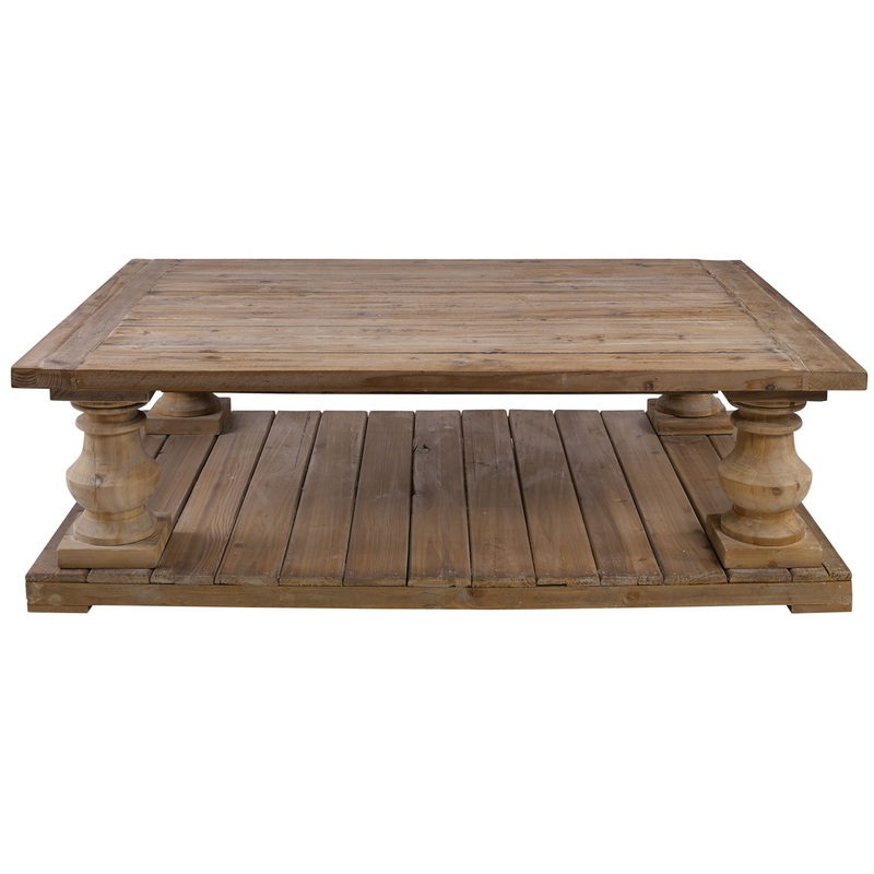 Stratford – Rustic Cocktail Table – Light Brown