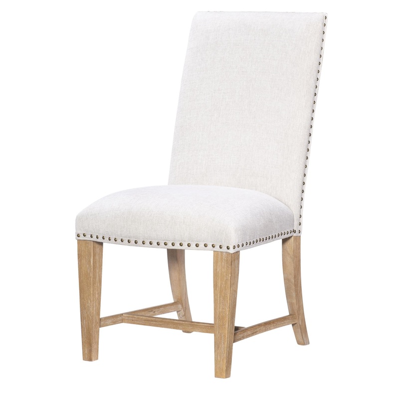 Torrance – Upholstered Side Chair (Set of 2) – Aged Driftwood