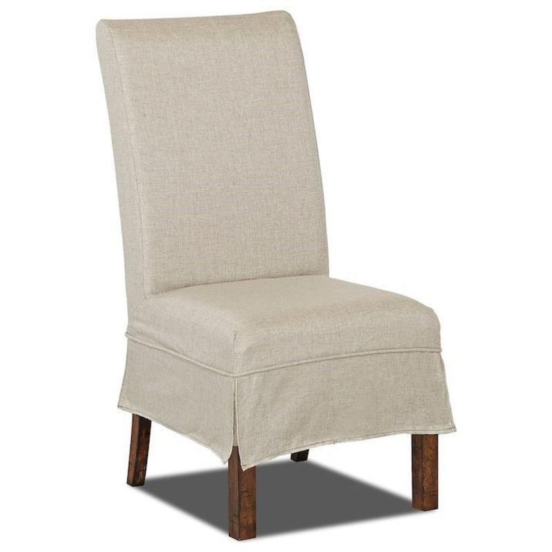 Trisha Yearwood Home – Gwen Upholstered Parson Chair With Slipcover (Set of 2) – Coffee