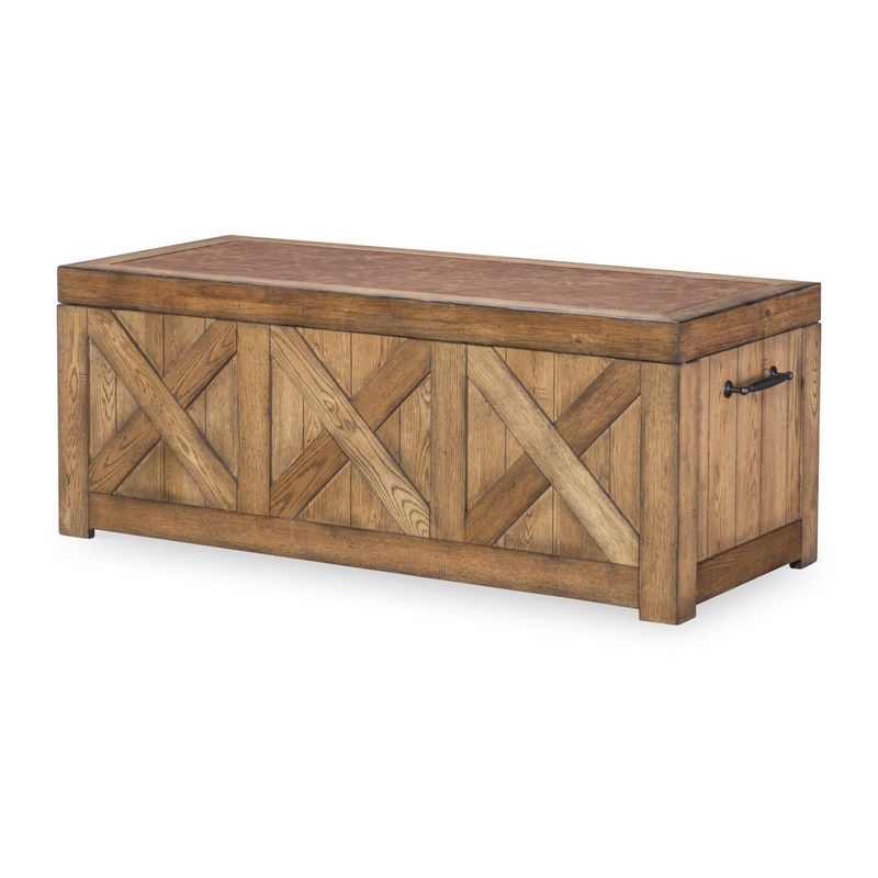 Vintage Market – Captains Truck Cocktail Table – Barnwood Oak