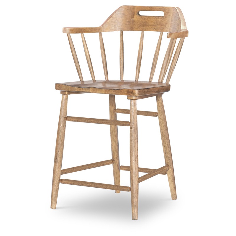 Vintage Market – Counter Height Chair (Set of 2) – Barnwood Oak