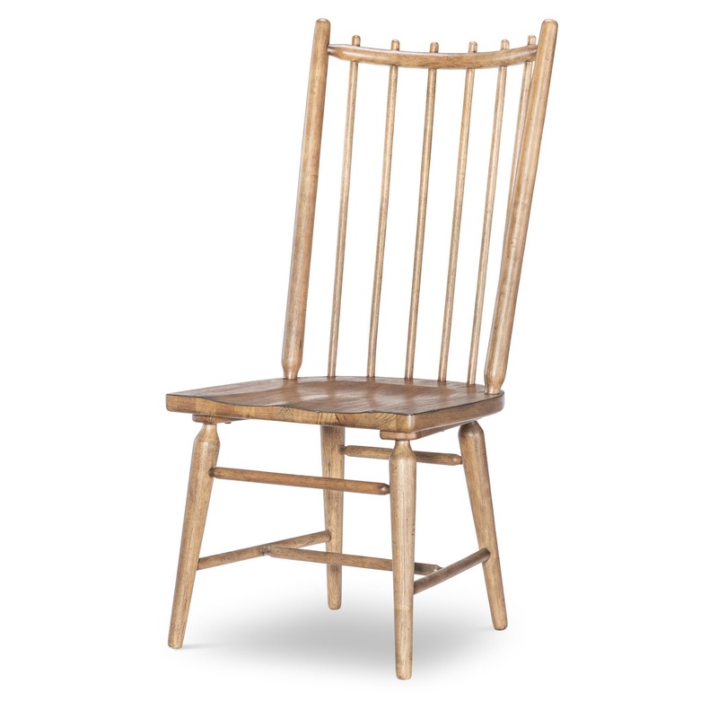 Vintage Market – Spindle Back Side Chair (Set of 2) – Barnwood Oak