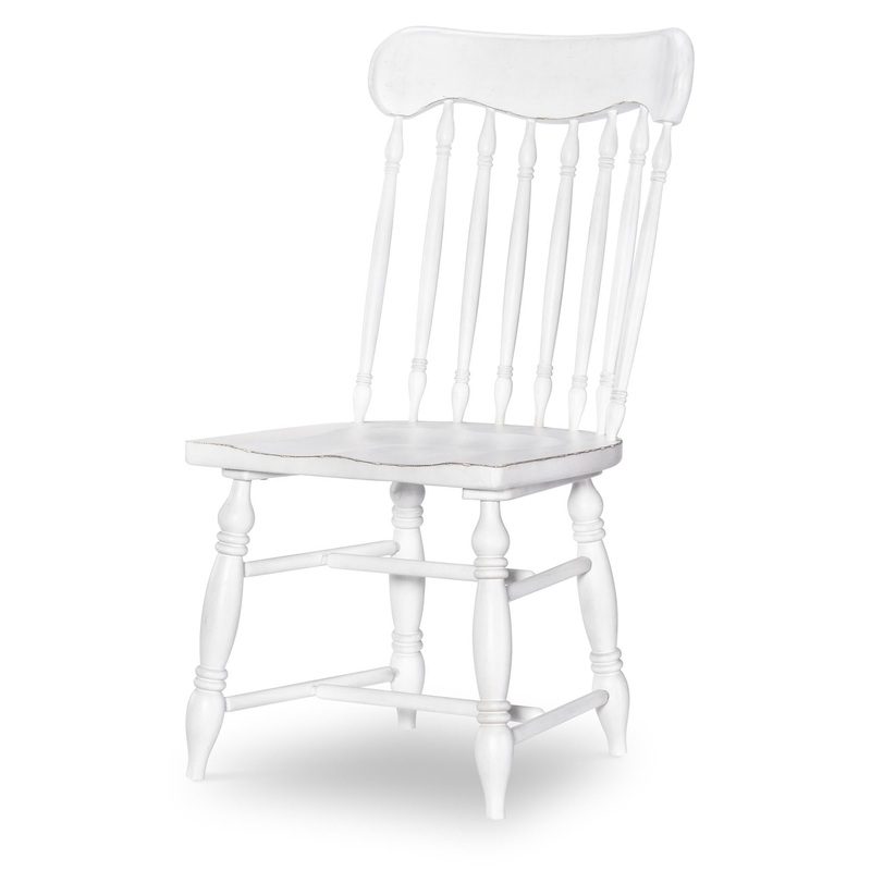 Vintage Market – Turned Spindle Side Chair (Set of 2) – Picket Fence