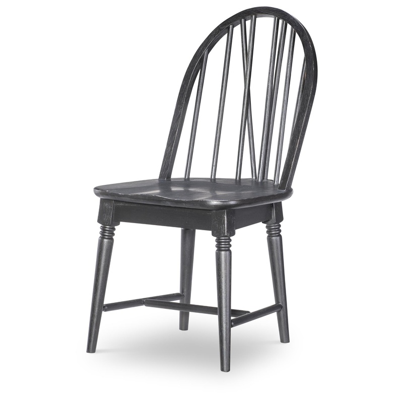 Vintage Market – Windsor Side Chair V Shape (Set of 2) – Kettle Black