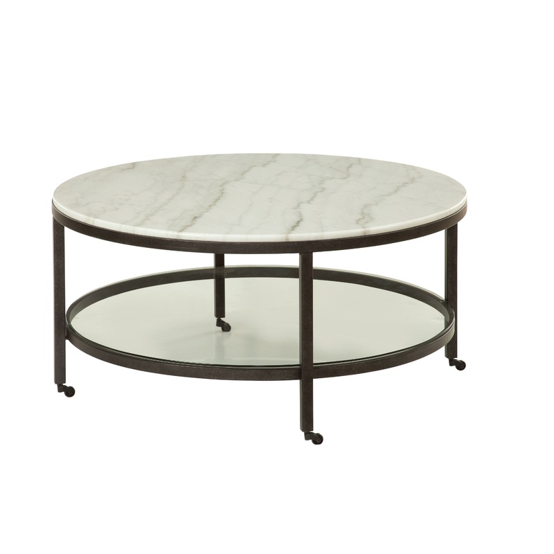 Whitman – Round Cocktail Table – White