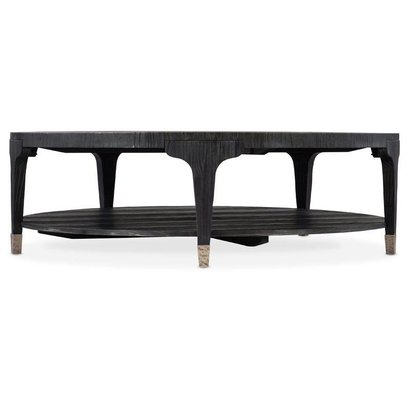 Chapman – Shou Sugi Ban Round Cocktail Table