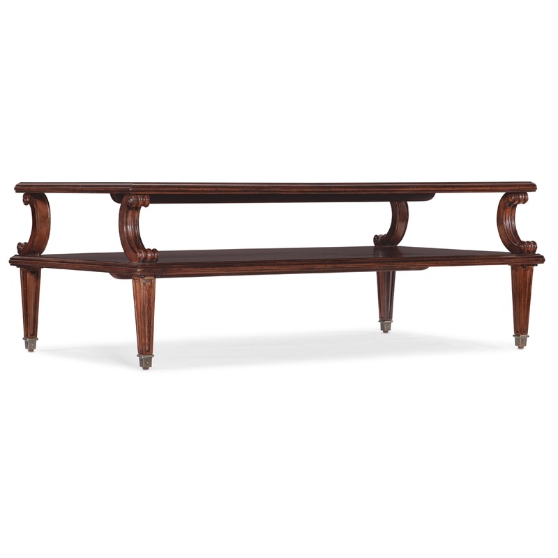 Charleston – Rectangle Cocktail Table – Brown, Dark