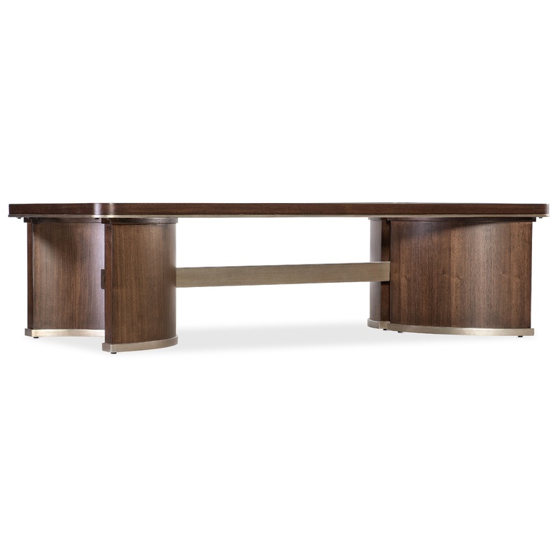 Melange – Contours Cocktail Table – Dark Brown