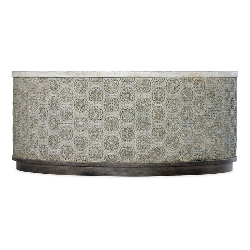 Melange – Greystone Round Cocktail Table