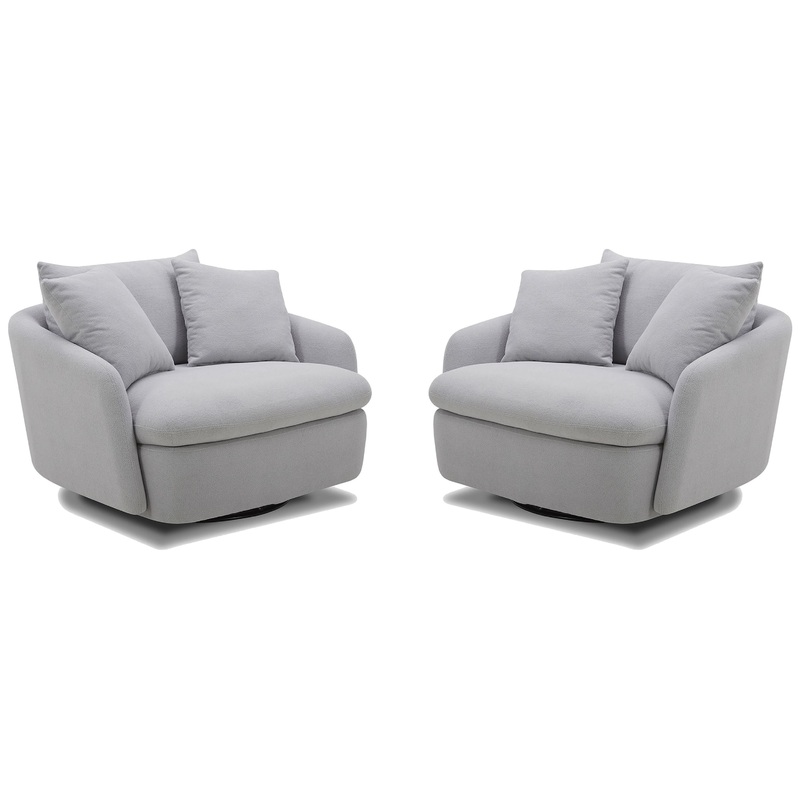 Boomer – Large Swivel Chair with 2 Pillows