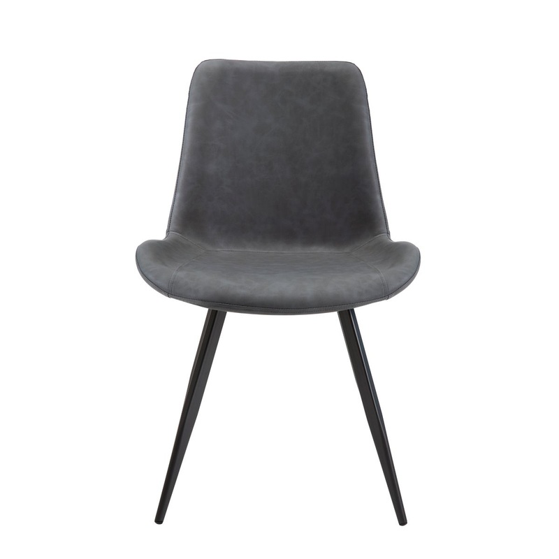 Brixley – Side Chair (Set of 2) – Dark Gray