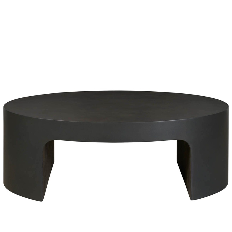 Modern – Concrete Cocktail Table – Black