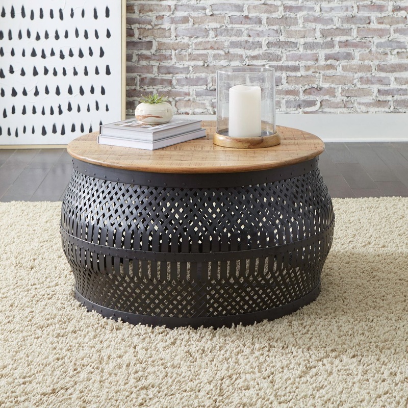 Shadow View – Accent Cocktail Table – Black