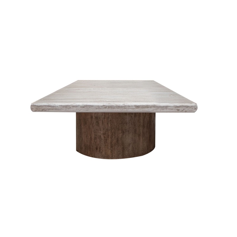 Sahara – Square Cocktail Table – Light Cream / Brown Caramel