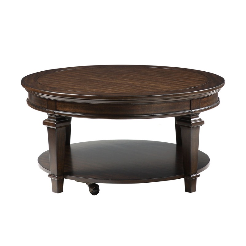 Tobias – Round Cocktail Table – Espresso