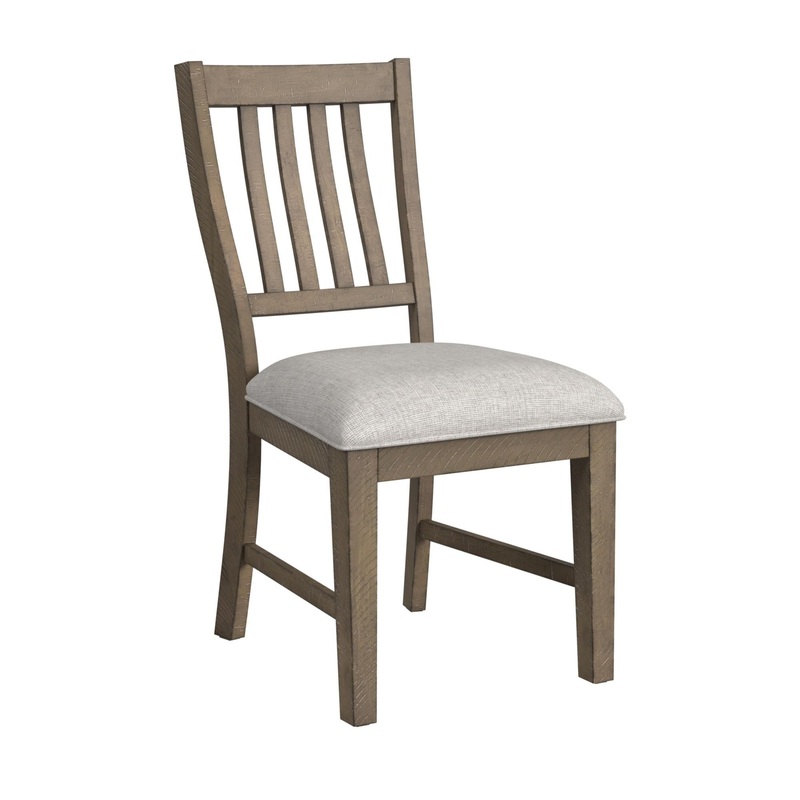 Yellowstone – Dining Side Chair (Set of 2) – Medium Brown / Gray