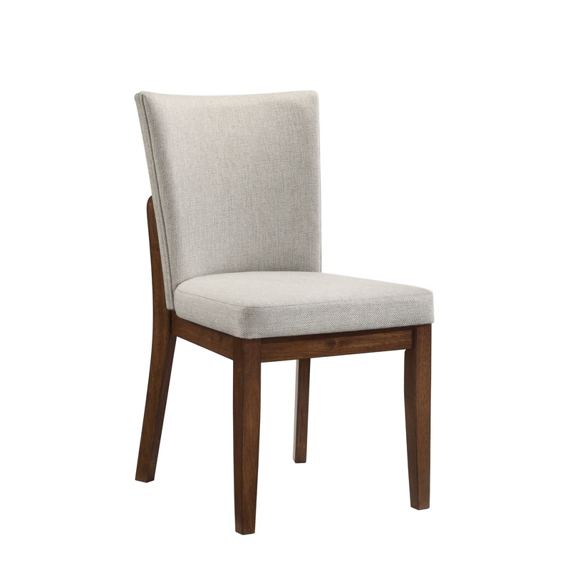 Salerno – Side Chair (Set of 2) – Gray / Brown