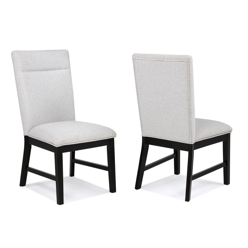 Sebastian – Side Chair (Set of 2) – Black / Gray