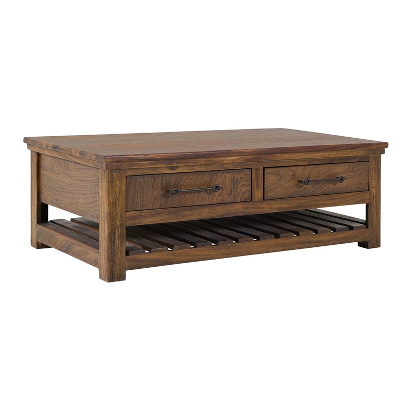 Walnut – 4 Drawer Cocktail Table – Walnut Brown