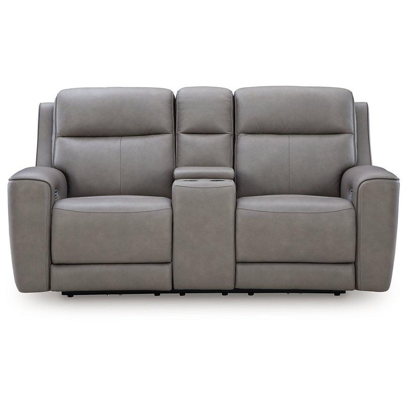 5Z-Comfort Power Reclining Loveseat with Console