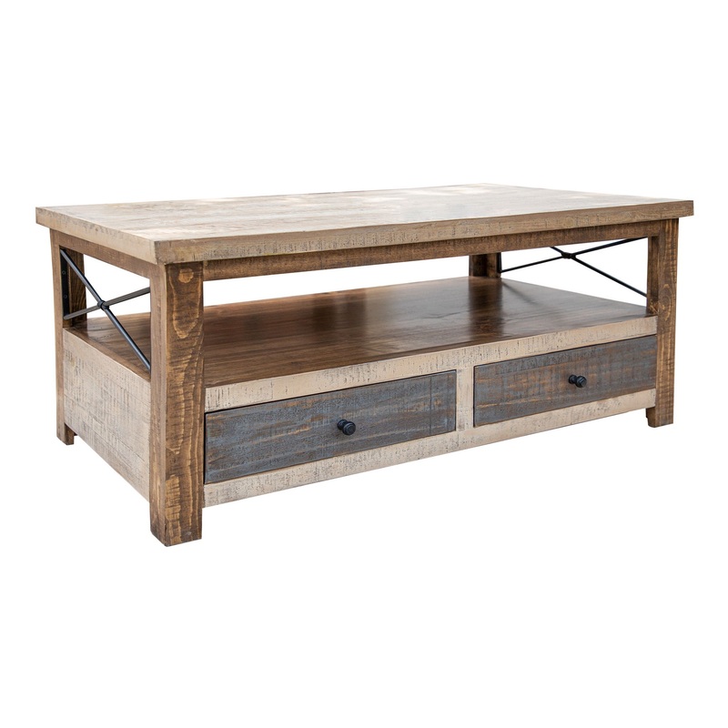 Andaluz – Cocktail Table – Brown / Light Brown Antiqued