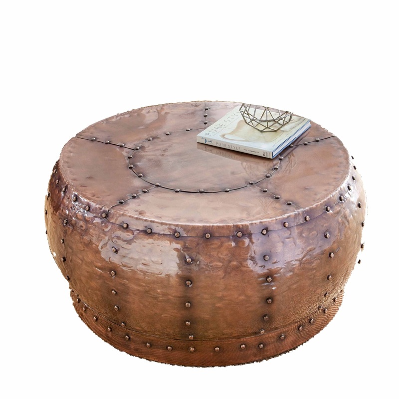 Cooper – Round Cocktail Table – Light Brown