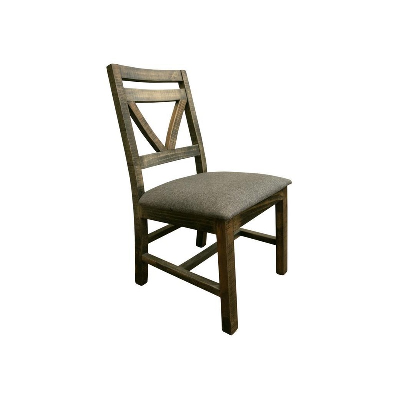 Loft Brown Chair w/Fabric Seat**