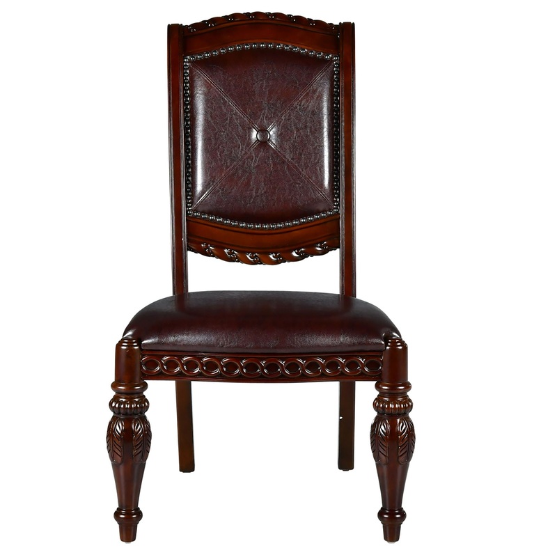 Antoinette – Side Chair (Set of 2) – Dark Brown