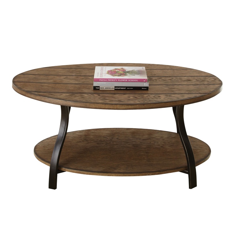 Denise – Oval Cocktail Table – Brown