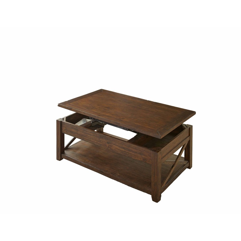 Lenka – Lift Top Cocktail Table – Brown