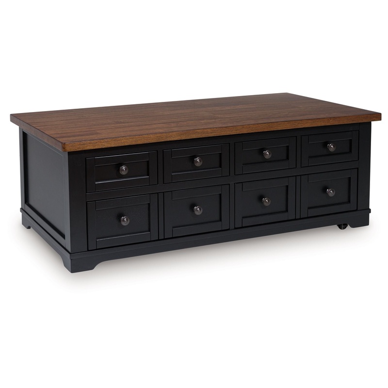 Wildenauer – Brown / Black – Lift Top Cocktail Table