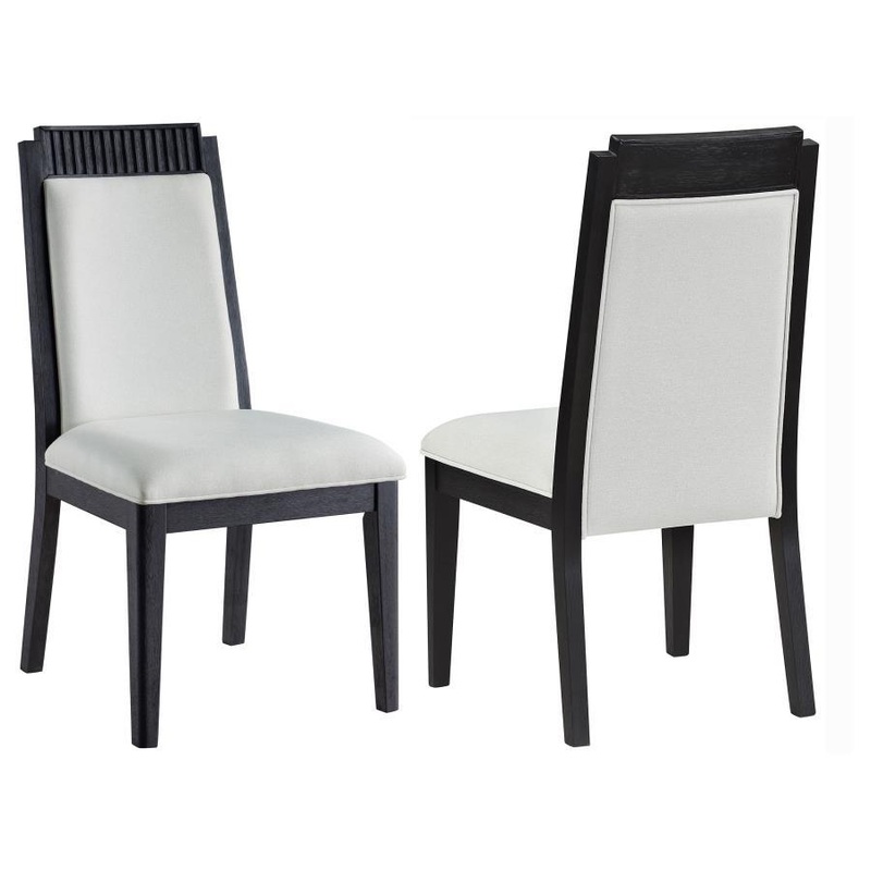 Brookmead – Wood Dining Side Chair (Set of 2) – Ivory And Black