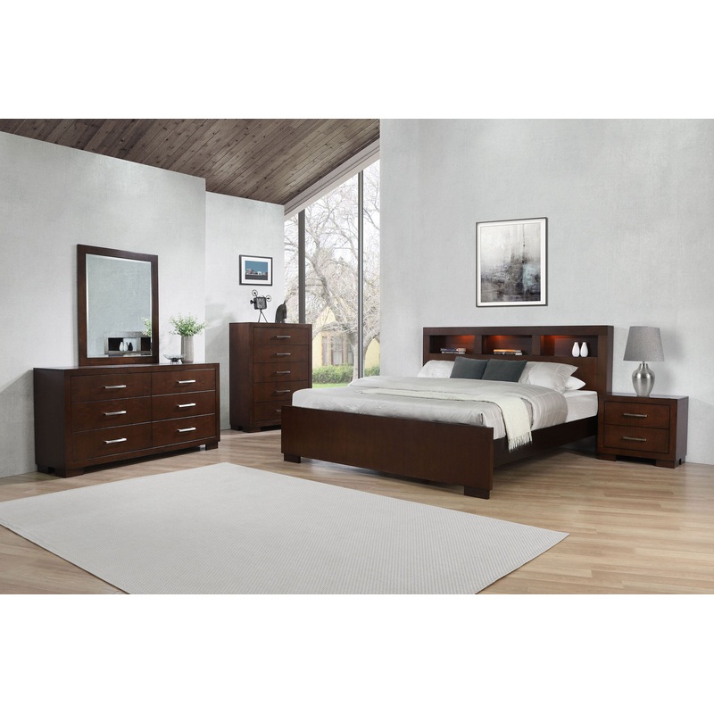 Jessica 4-piece Queen Bedroom Set Cappuccino
