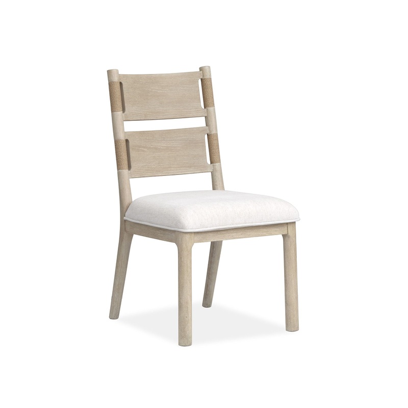 Sunset Cove – Upholstered Side Chair With Wood Back (Set of 2) – Sanibel Brown