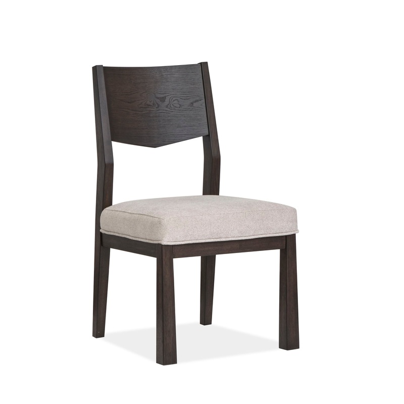 Tauren – Upholstered Side Chair With Solid Back (Set of 2) – Coffee Bean