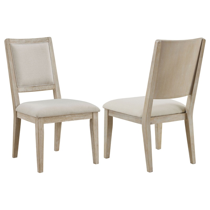 Trofello – Cushioned Dining Side Chair (Set of 2) – White Washed