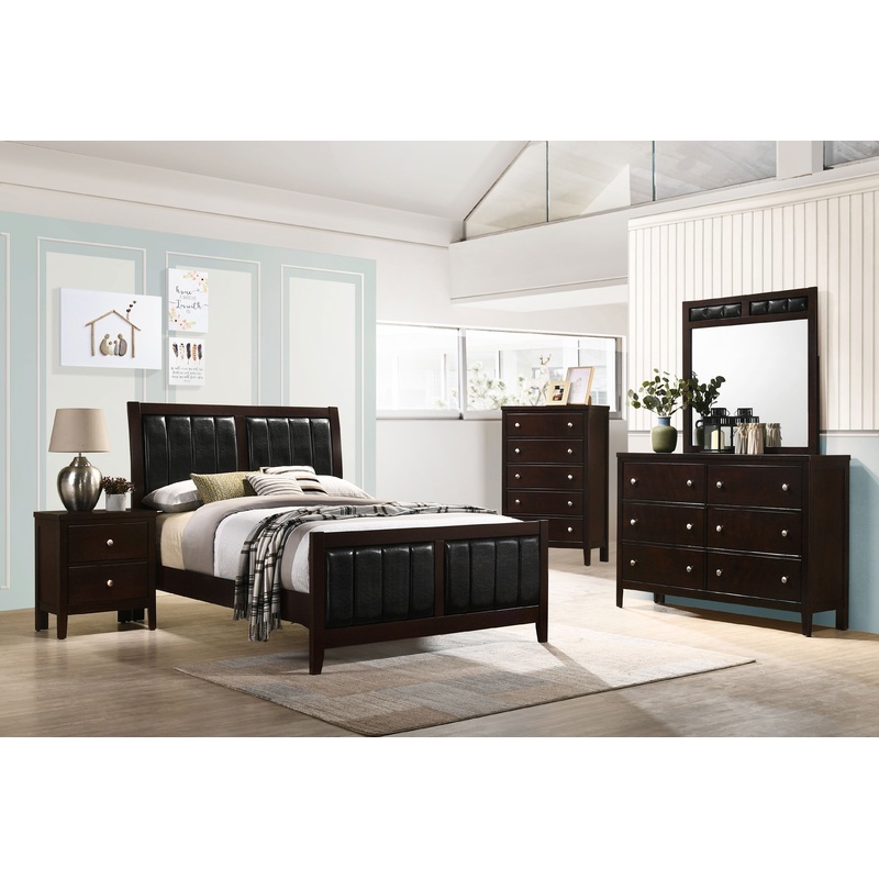 Carlton 4-piece Full Bedroom Set Cappuccino