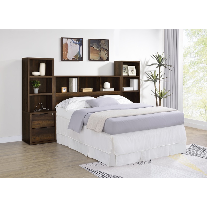 Westpark 3-piece Queen Bedroom Set Bookcase Headboard Pine