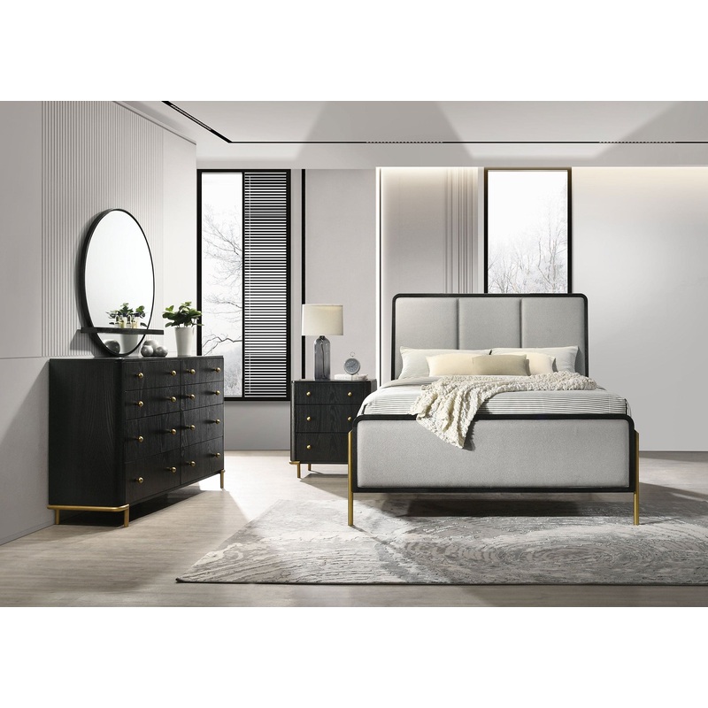 Arini 4-piece Queen Bedroom Set Black and Grey
