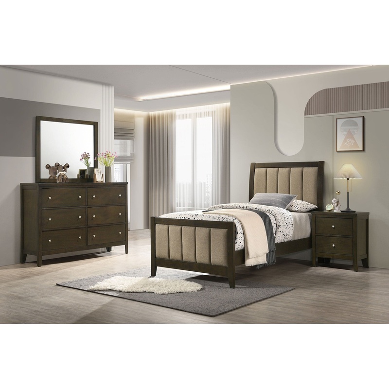 Wilkes 4-piece Twin Bedroom Set Dark Cocoa