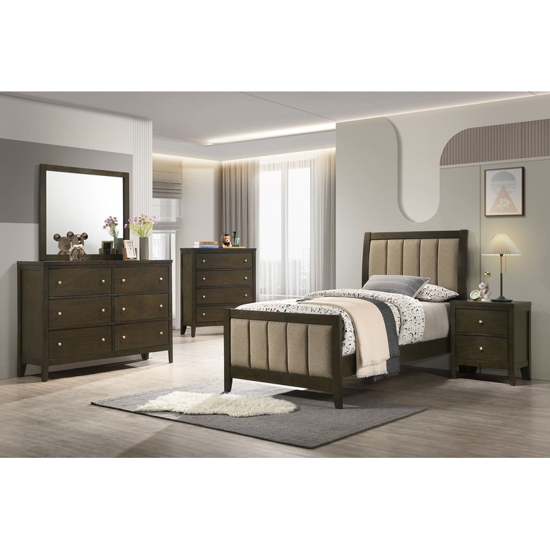 Wilkes 5-piece Twin Bedroom Set Dark Cocoa