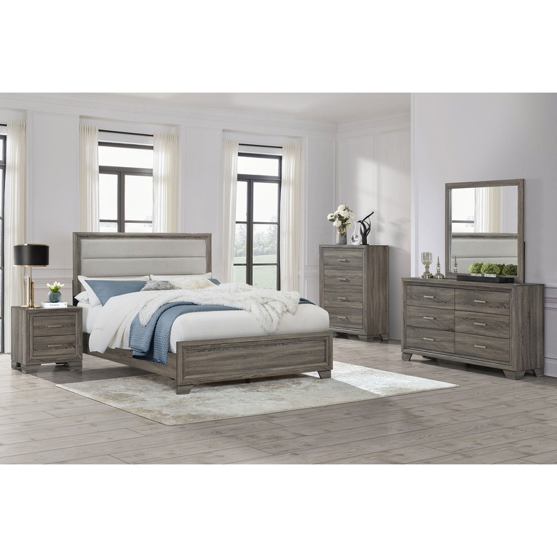 Wright 5-piece California King Bedroom Set Brown Oak